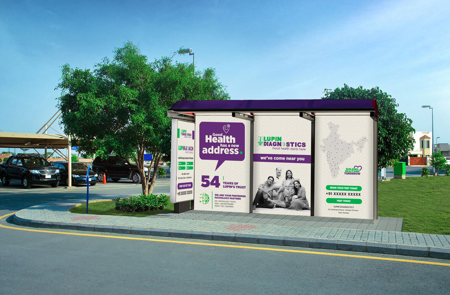 Bus stop Ad campaign – Lupin Diagnostics